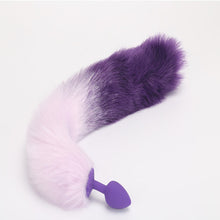 Load image into Gallery viewer, Tail anal plug Silicone Fox Tail Prostate Massager Anal Plug Insert Stopper BDSM Homosexual Animal Tail  For Women Man Couple