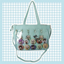 Load image into Gallery viewer, Japanese Lolita Transparent Shoulder Bag Canvas Single Side Transparency Handbag For Dango Badge Show Ita Bag JK Cosplay