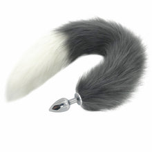 Load image into Gallery viewer, White Fox Tail Large Butt Plug ,Silicone Anal Plug Animal Tail Masturbation Devices,Cosplay Accessories,Crawls Paws ,Role Play
