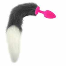 Load image into Gallery viewer, White Fox Tail Large Butt Plug ,Silicone Anal Plug Animal Tail Masturbation Devices,Cosplay Accessories,Crawls Paws ,Role Play