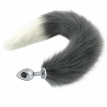 Load image into Gallery viewer, White Fox Tail Large Butt Plug ,Silicone Anal Plug Animal Tail Masturbation Devices,Cosplay Accessories,Crawls Paws ,Role Play